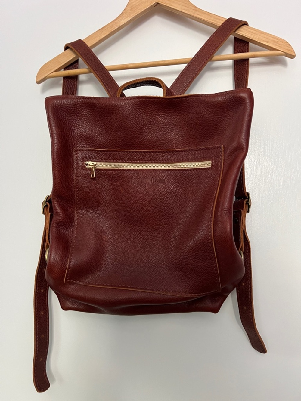 Portland Leather Goods Laptop Backpack in Nutmeg